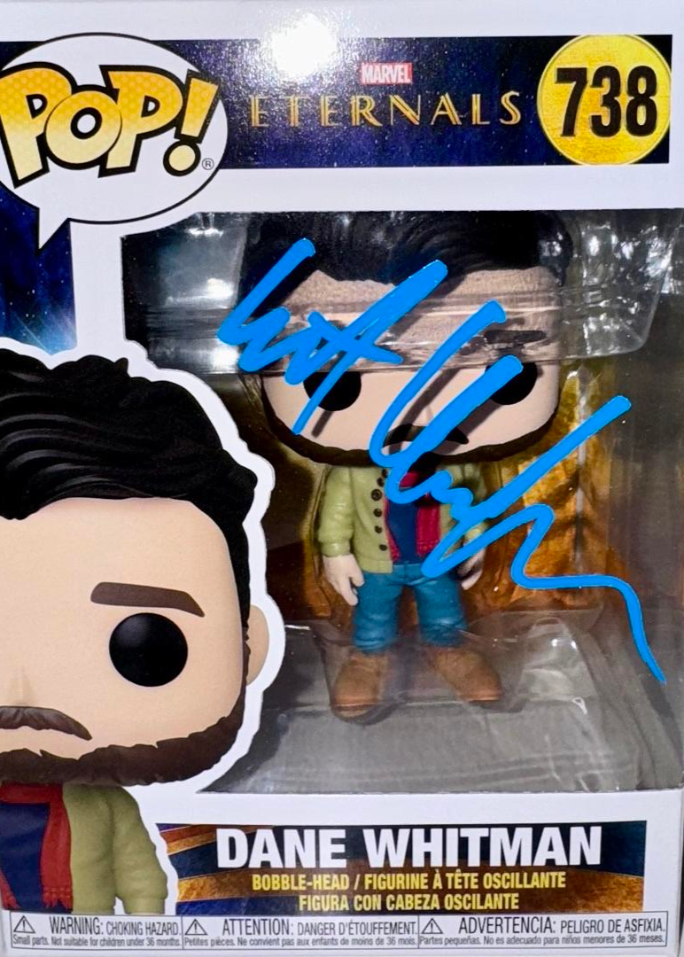 Kit Harington Signed Funko Pop #738 "Dane Whitman" (Marvel Eternals) - Beckett COA